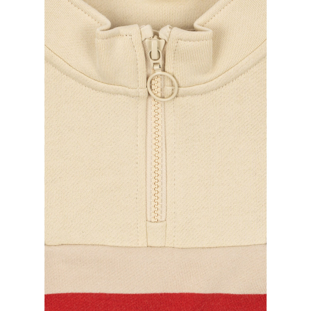 Konges Sløjd Tangerine Stripe Loupy Half Zip Sweat Gots