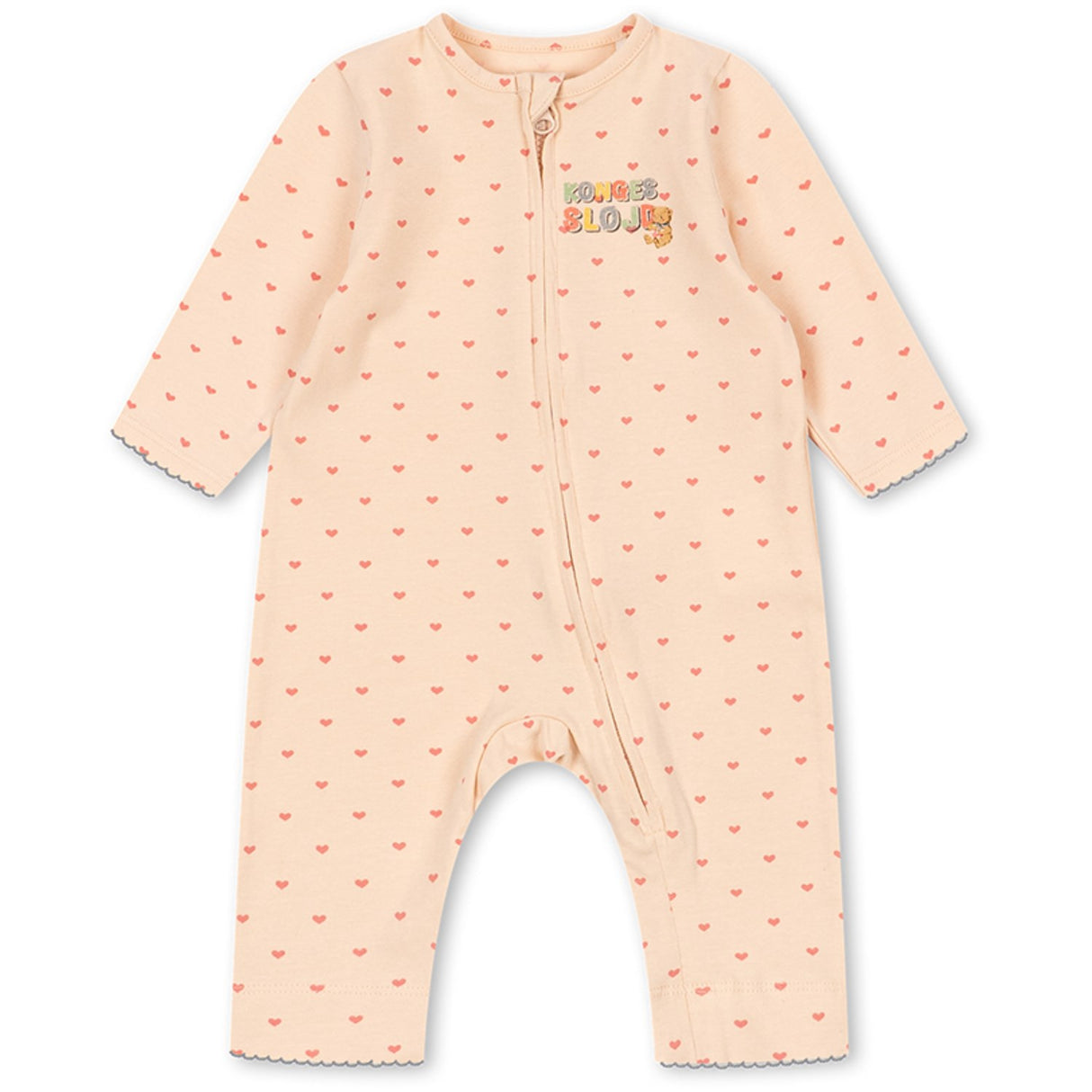 Konges Sløjd Teddy Coeur Basic Zip Onesie Gots