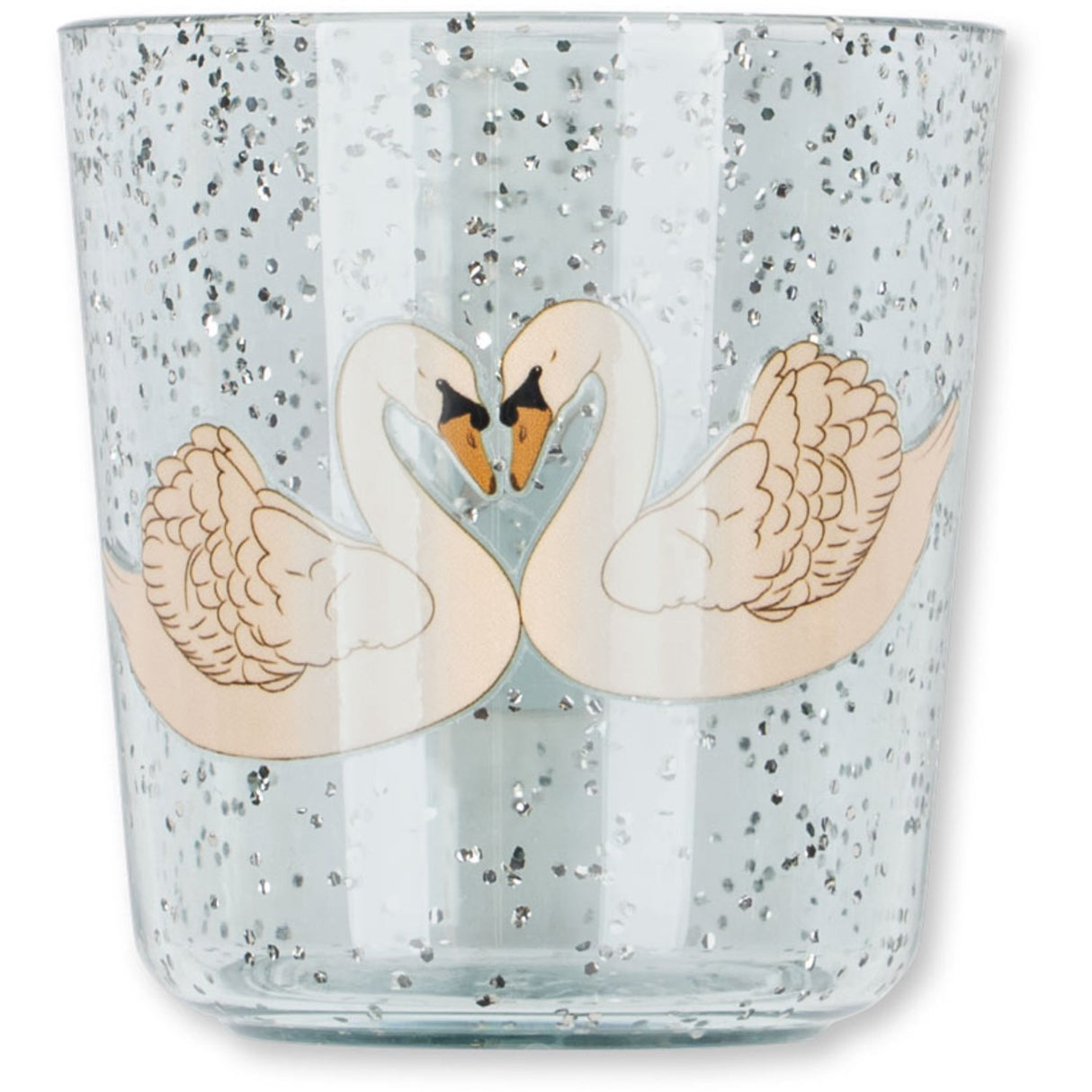 Konges Sløjd Swan Blue Sparkly Dinner Set