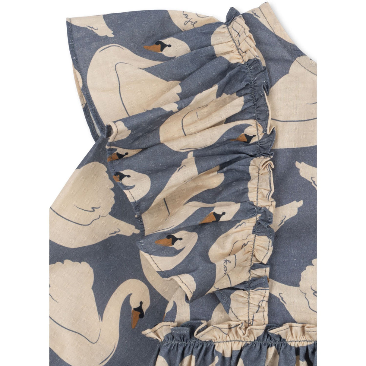 Konges Sløjd Swan Evia Ls Bow Dress Gots