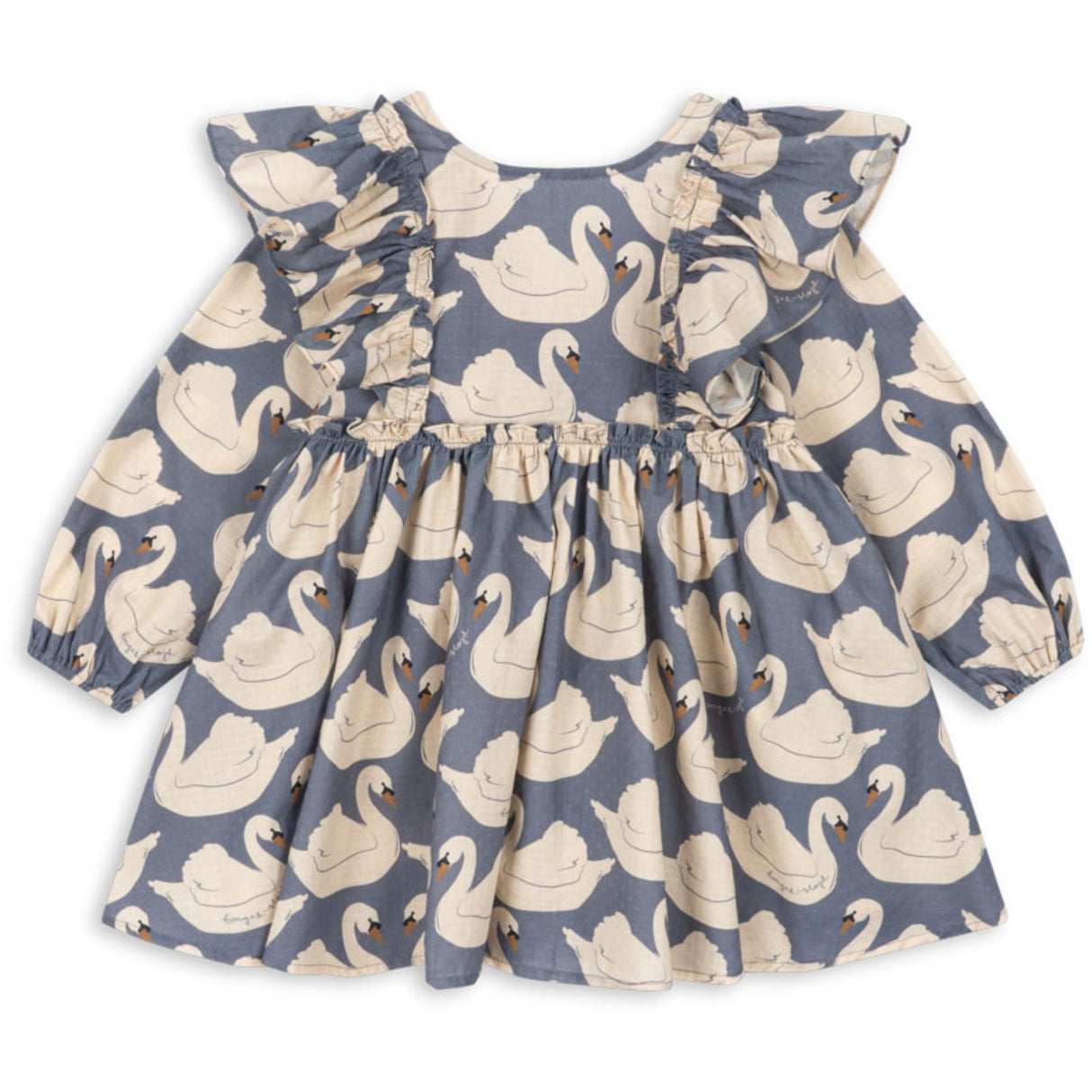 Konges Sløjd Swan Evia Ls Bow Dress Gots