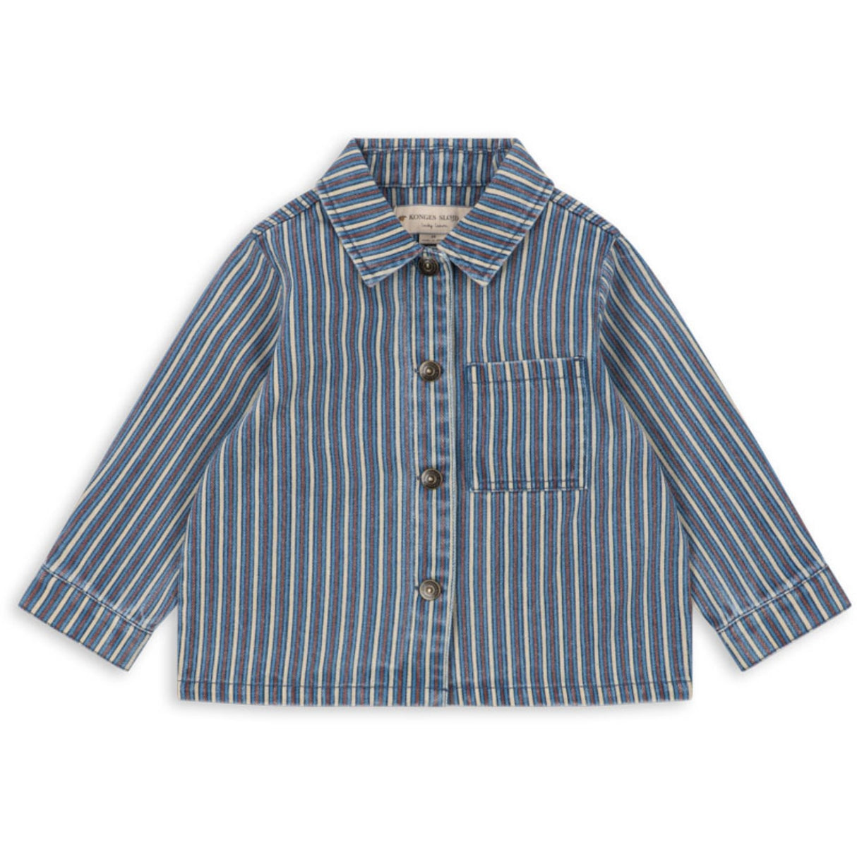Konges Sløjd Tricolore Bleu Magot Shirt Gots