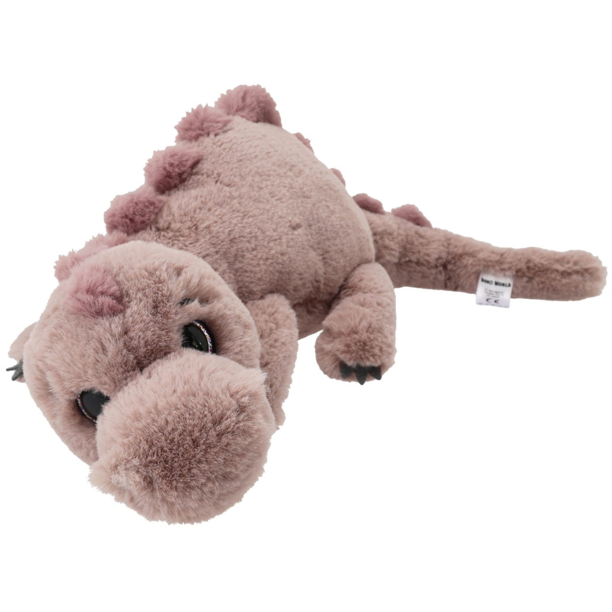 Dino World + Action Light Brown Plush Dino Lying 50 Cm