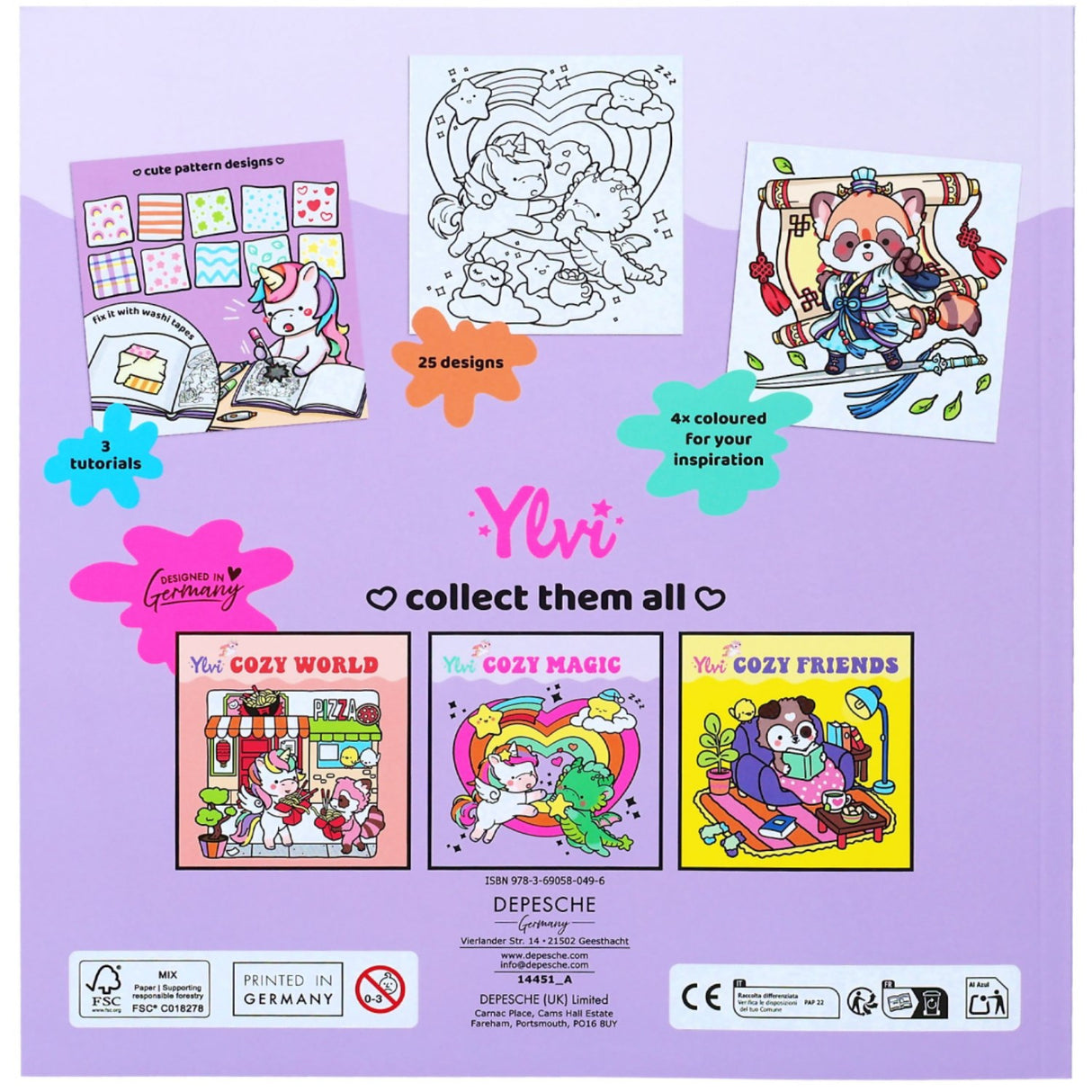 Ylvi COZY Magic Colouring Book