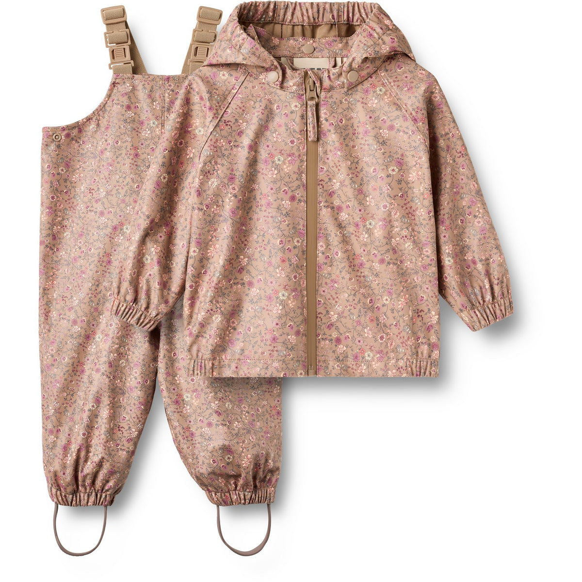 Wheat Portabella Flowers Rainwear Charlie Set