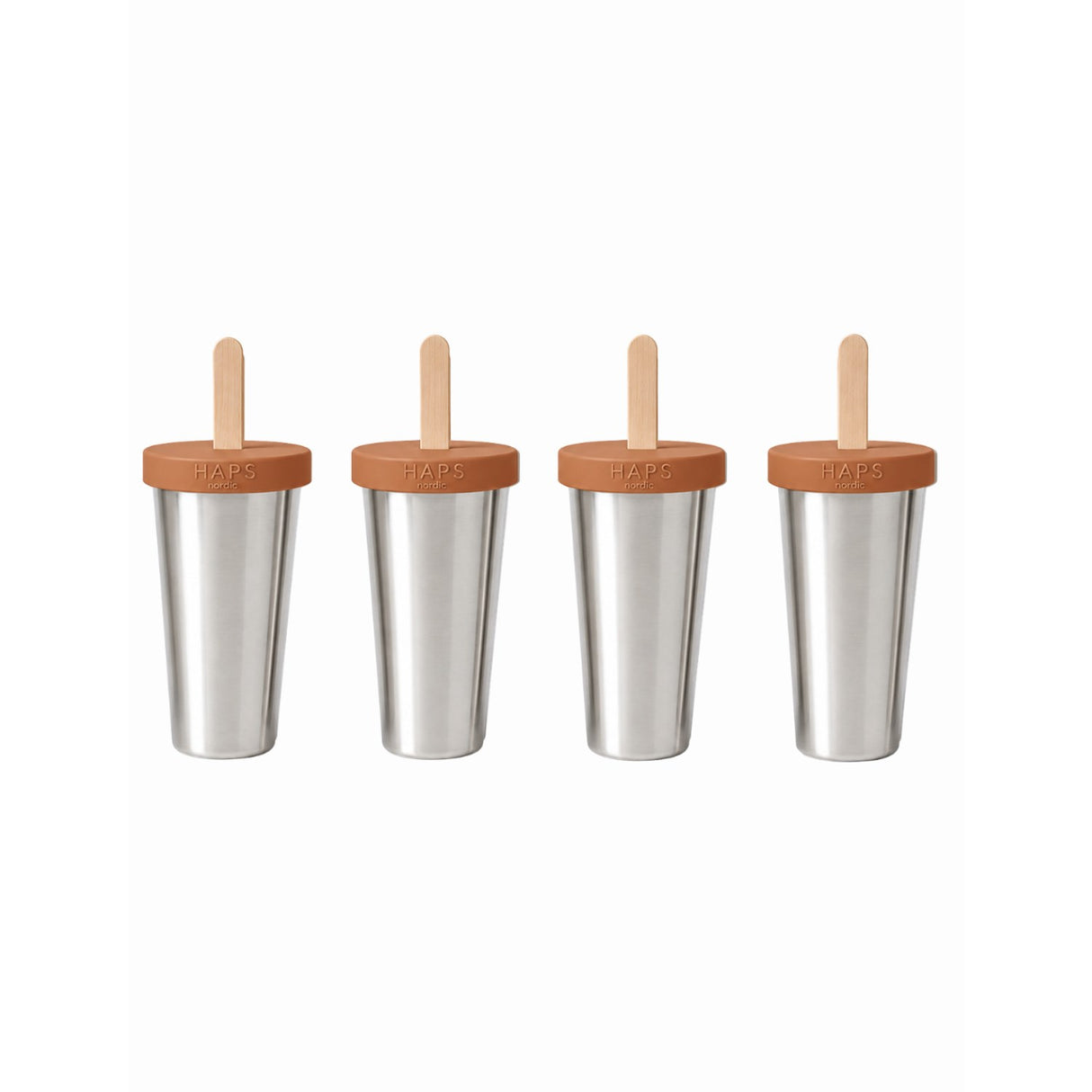 Haps Nordic Terracotta Ice Lolly Makers 4-Pack