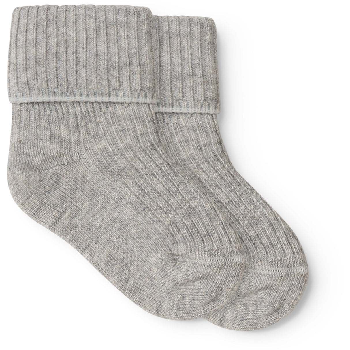 MarMar Light Grey Melange Newborn Socks 2-pack Socks