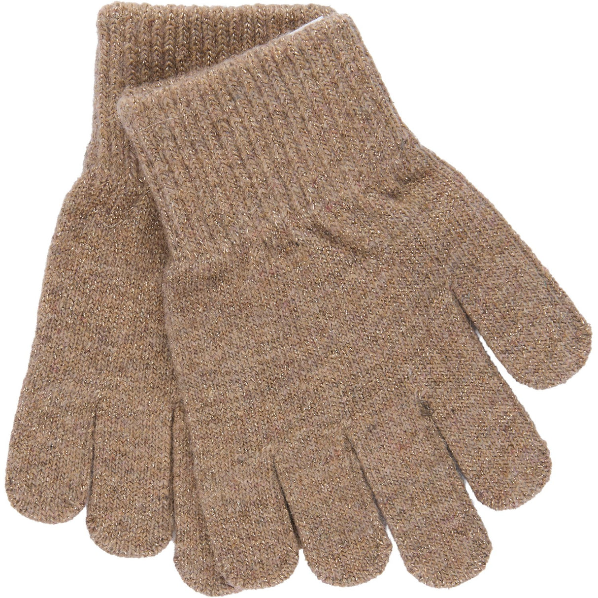 Mikk-Line Rose Melange-Melange Denver-Dark Gray Melange Magic Gloves 3-Pack With Lurex