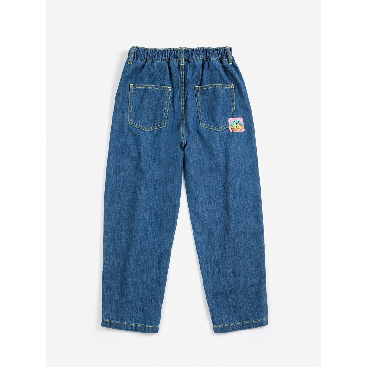 Bobo Choses Midnight Blue Taxi Saurus Tag Denim Pants