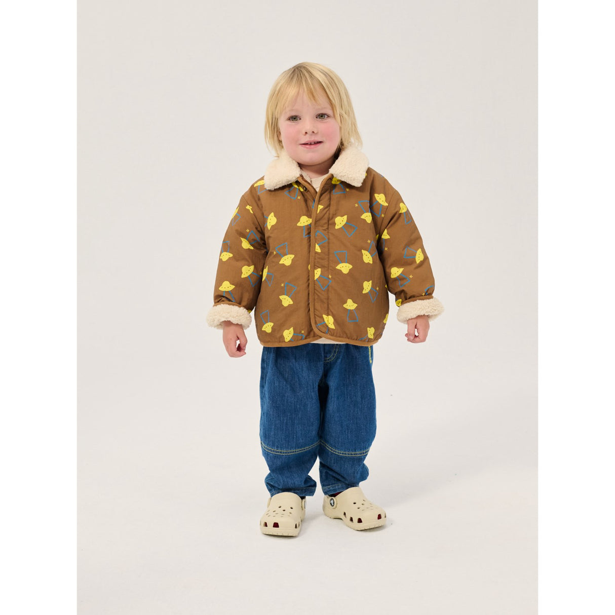 Bobo Choses Midnight Blue Taxi Saurus Tag Denim Pants