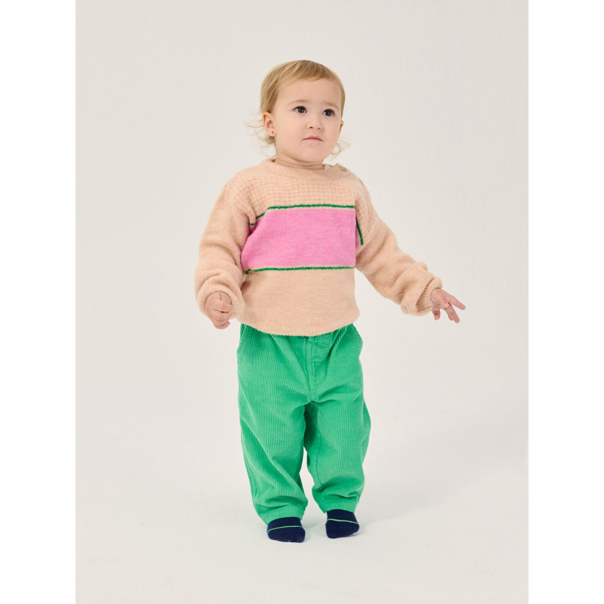 Bobo Choses Green Mush Monsters Duo Corduroy Pants