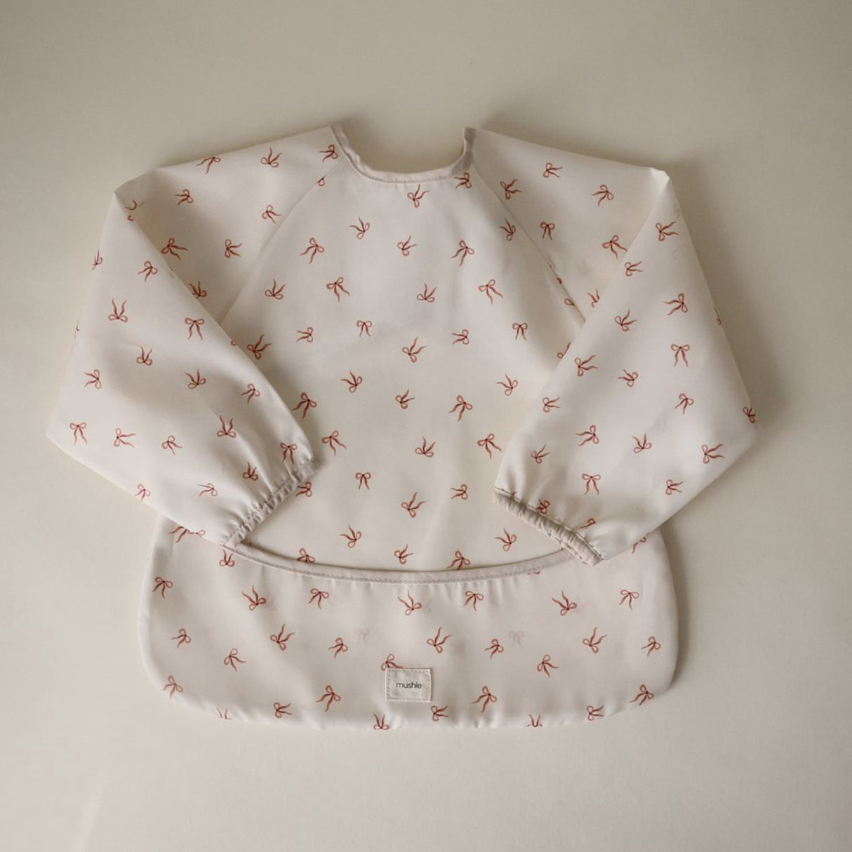 Mushie Bows Mushie Long Sleeve Bib - Bows