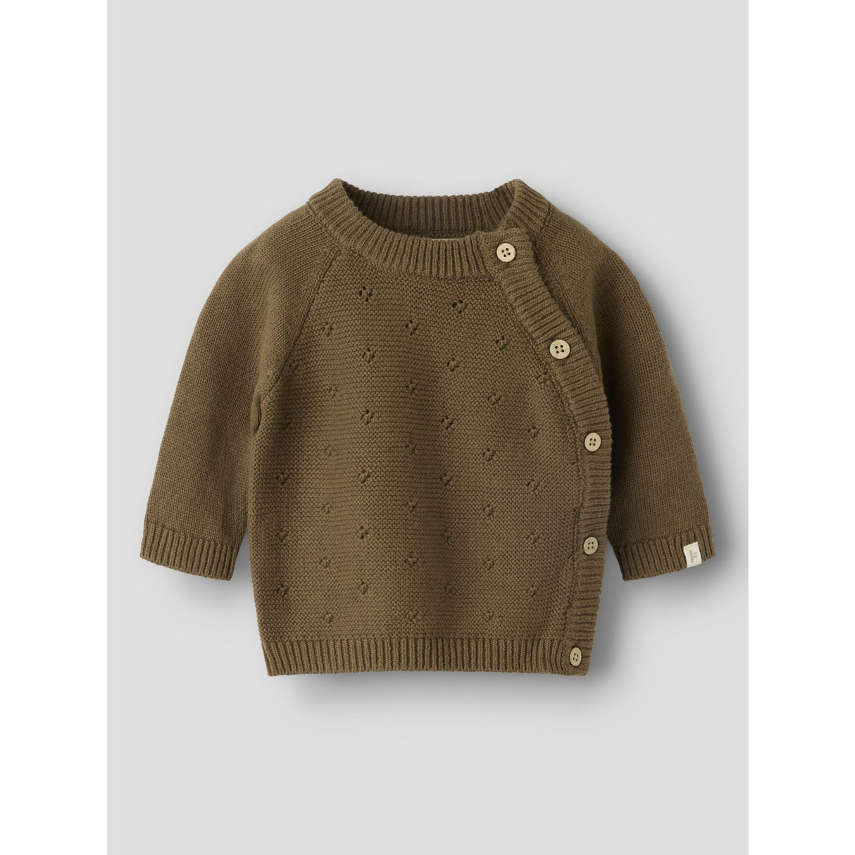 Lil'Atelier Teak Nbnlaguna Ls Wrap Knit Lil