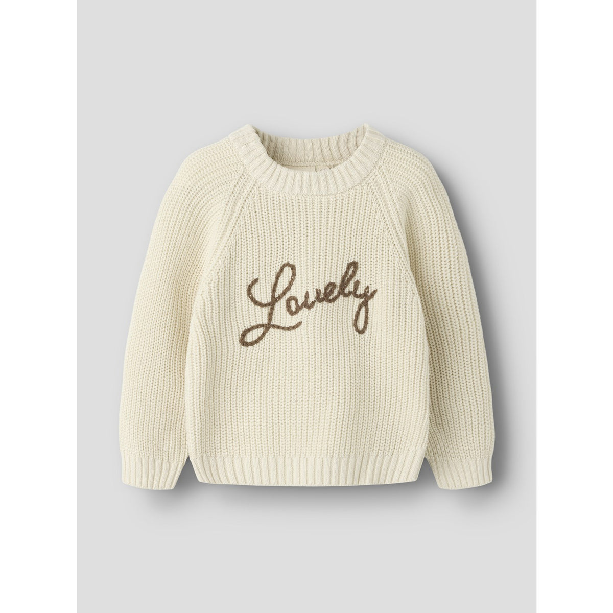 Lil'Atelier Turtledove Lovely Nmfemlen Emb Knit Lil