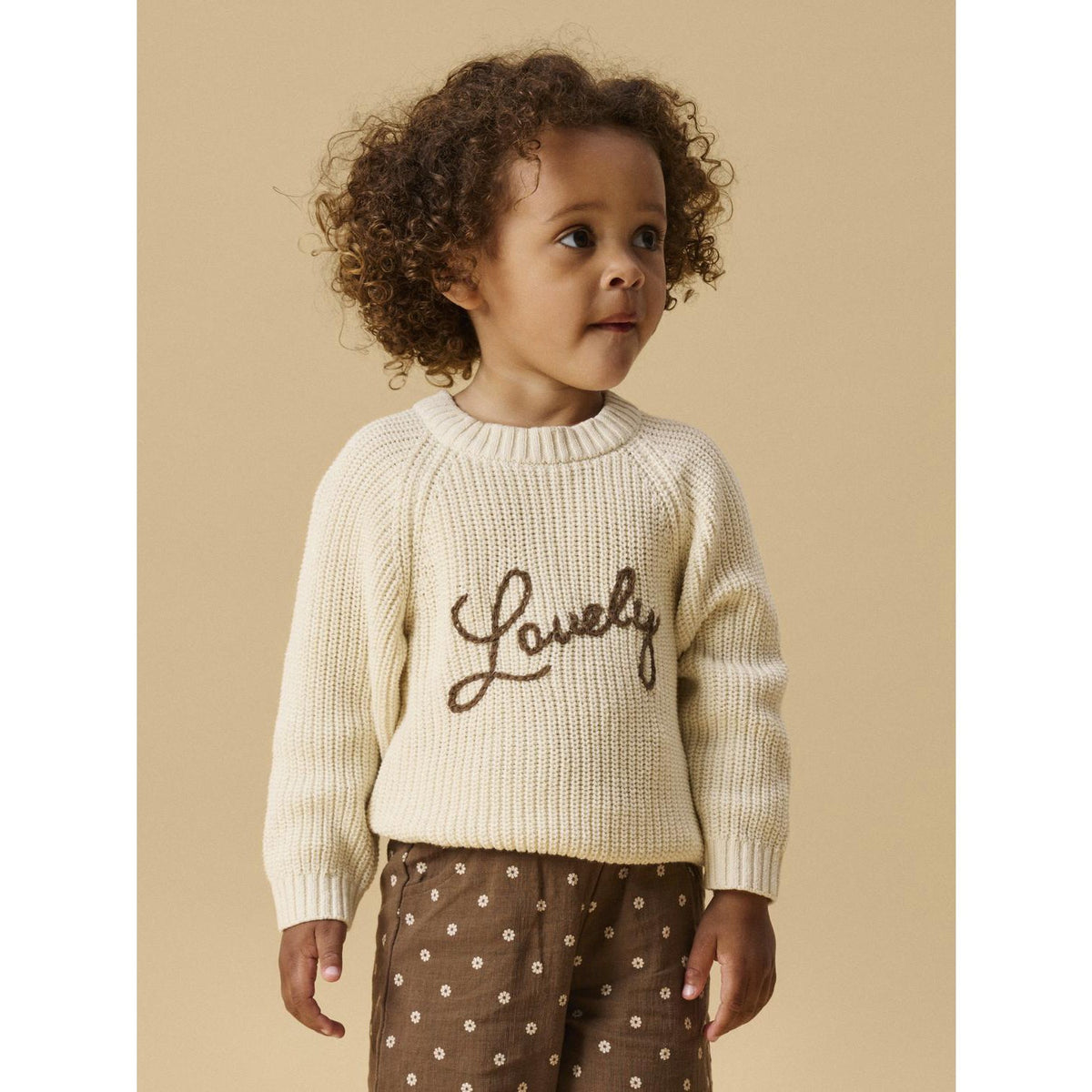 Lil'Atelier Turtledove Lovely Nmfemlen Emb Knit Lil