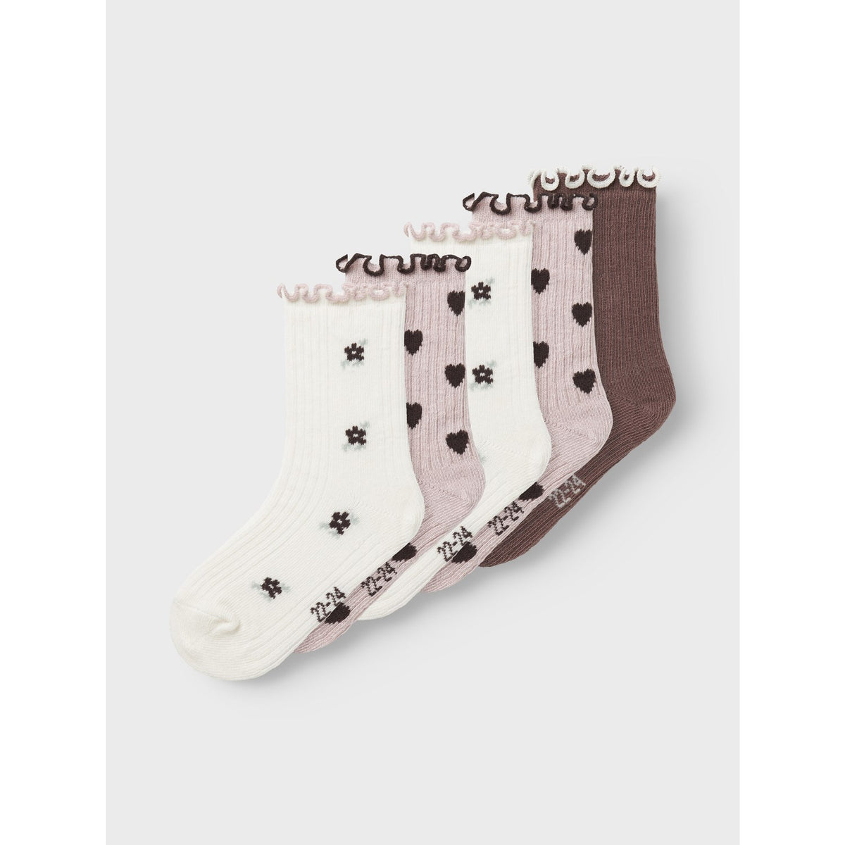 Name It Peppercorn Nmfnetti 5-Pack Socks