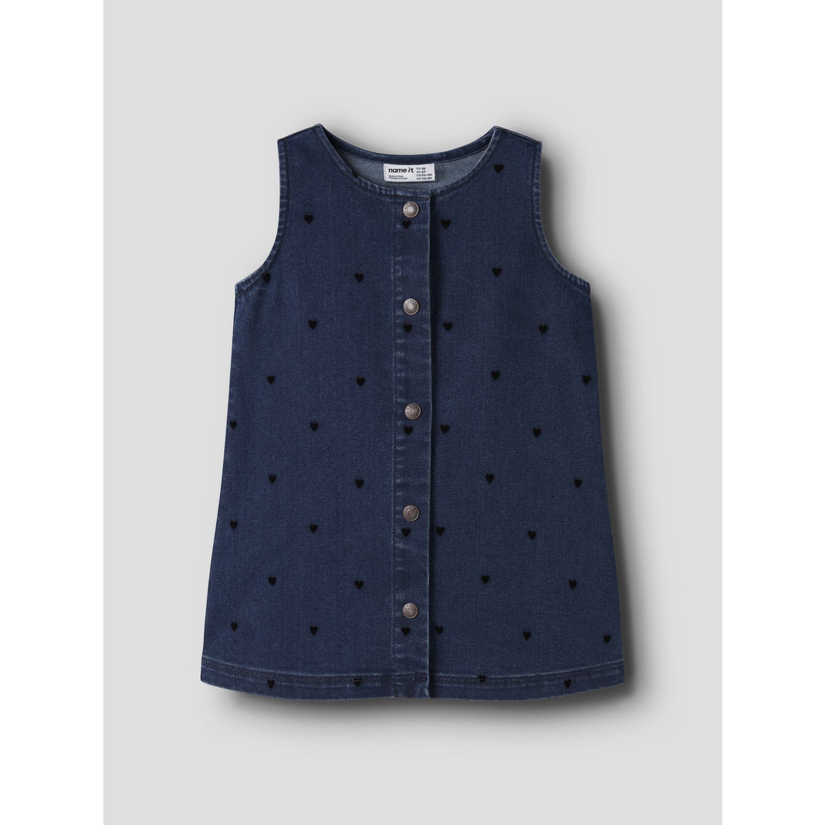 Name It Dark Blue Denim Nmfclara Sl Dnm Dress 4780-Qk