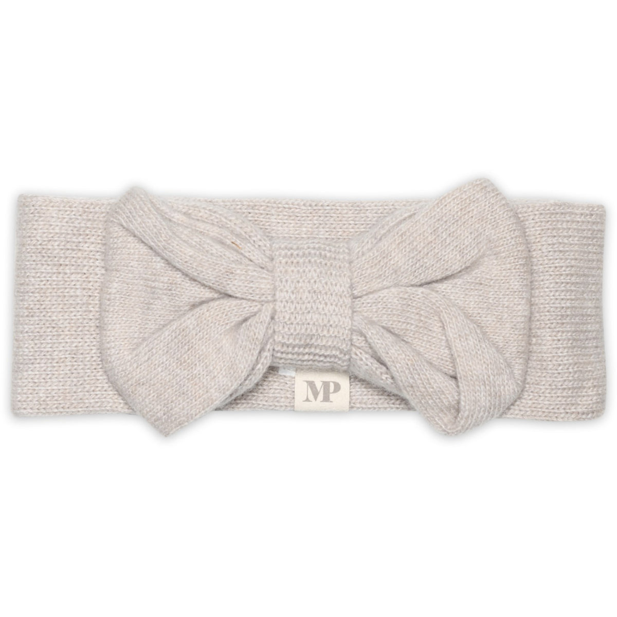 Mp Danmark Beige Melange Helsinki Headband Bow