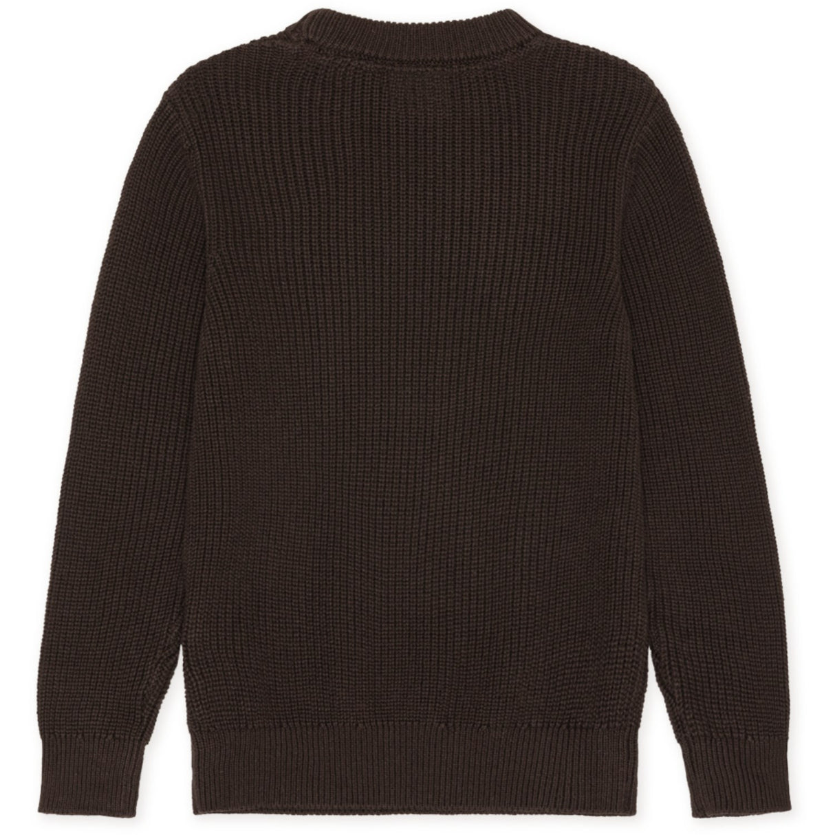 Les Deux Kids Molé Brown Rib Crewneck Knit Kids