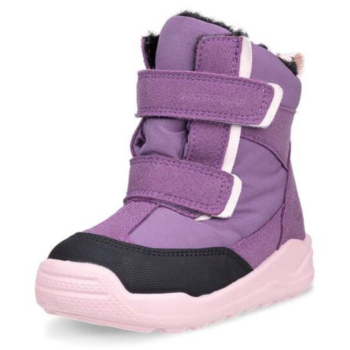 Ecco Black/Grape/Grape/Pale Lilac Urban Mini 2Xvelcro Boot