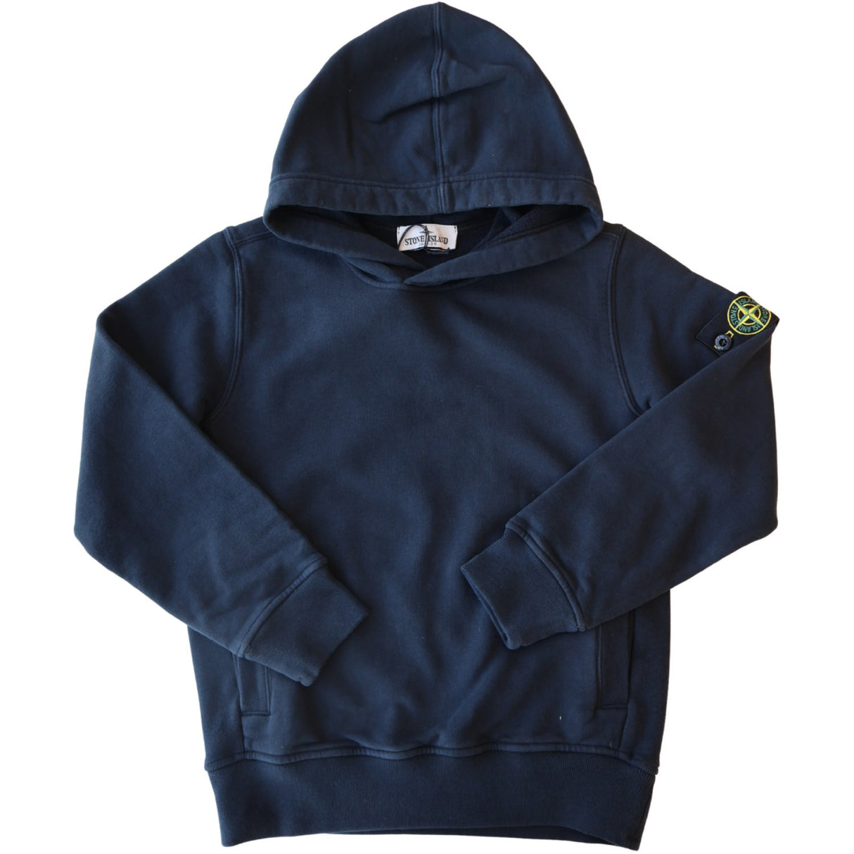Stone Island Navy Blue Hoodie Sweater