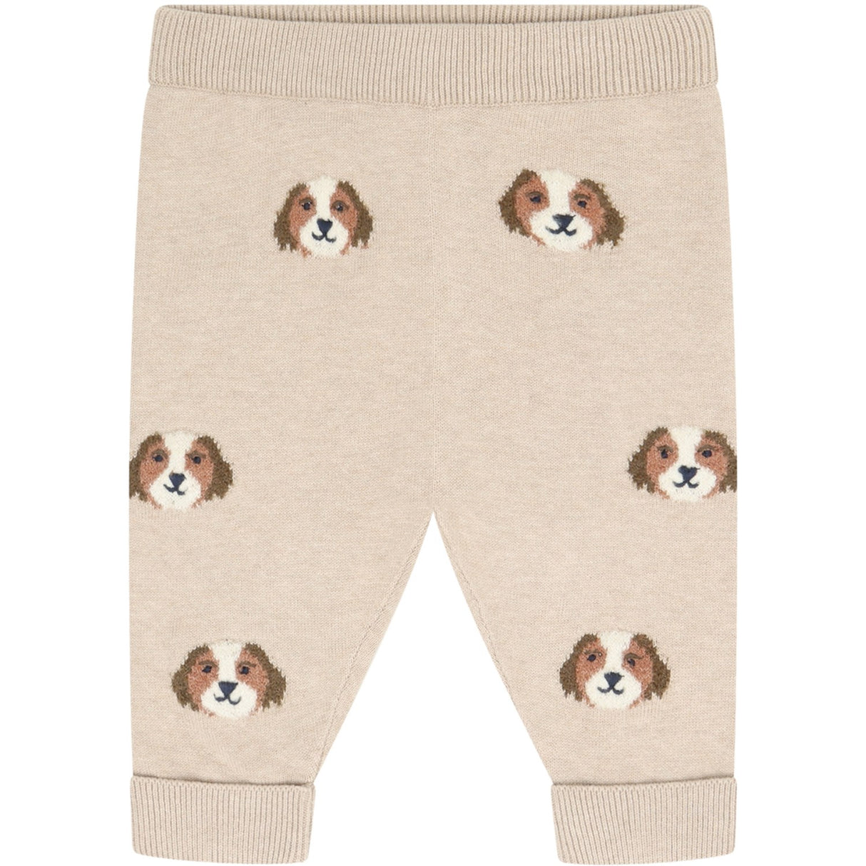 Minymo Beige Melange Pants Knit