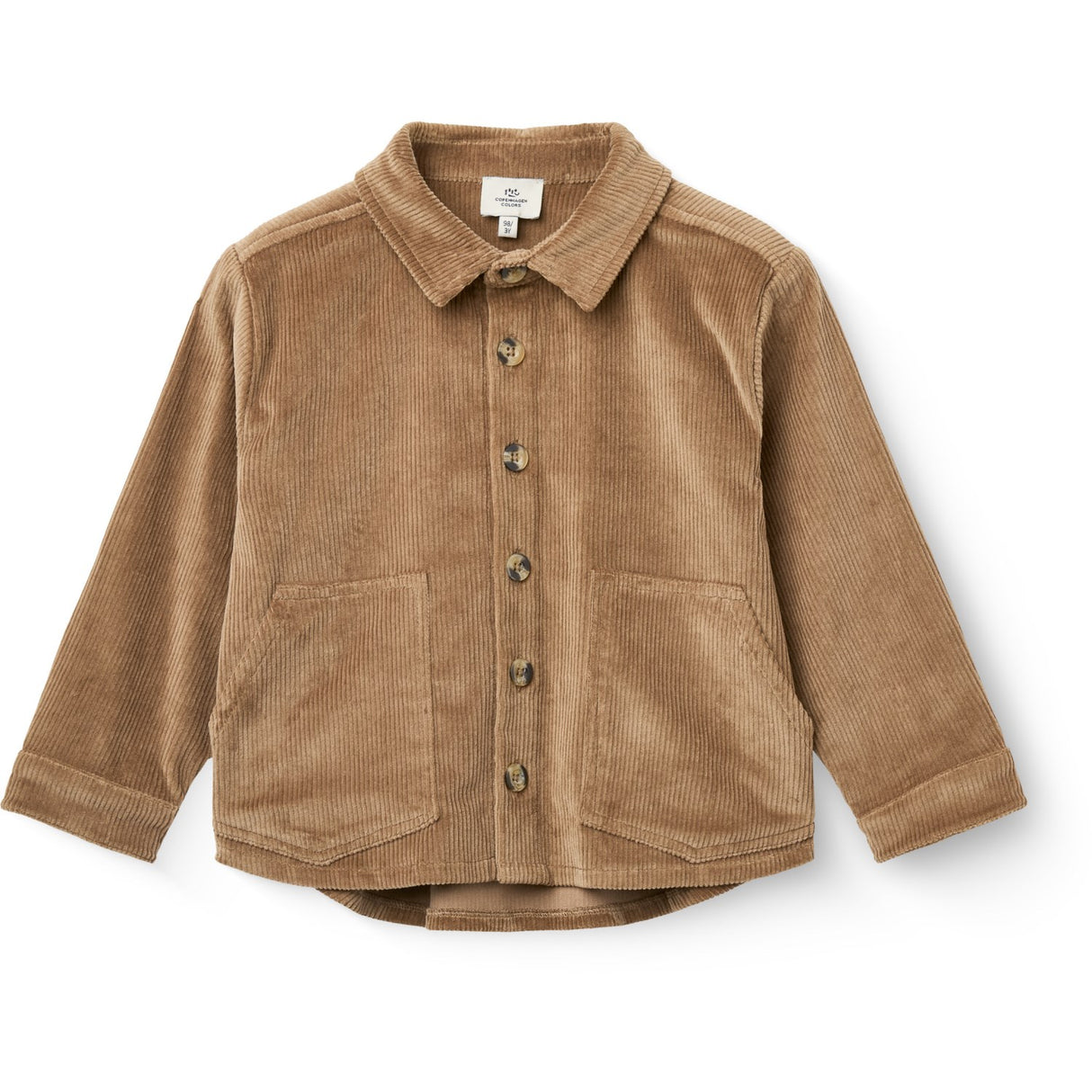 COPENHAGEN COLORS Brown Corduroy Overshirt
