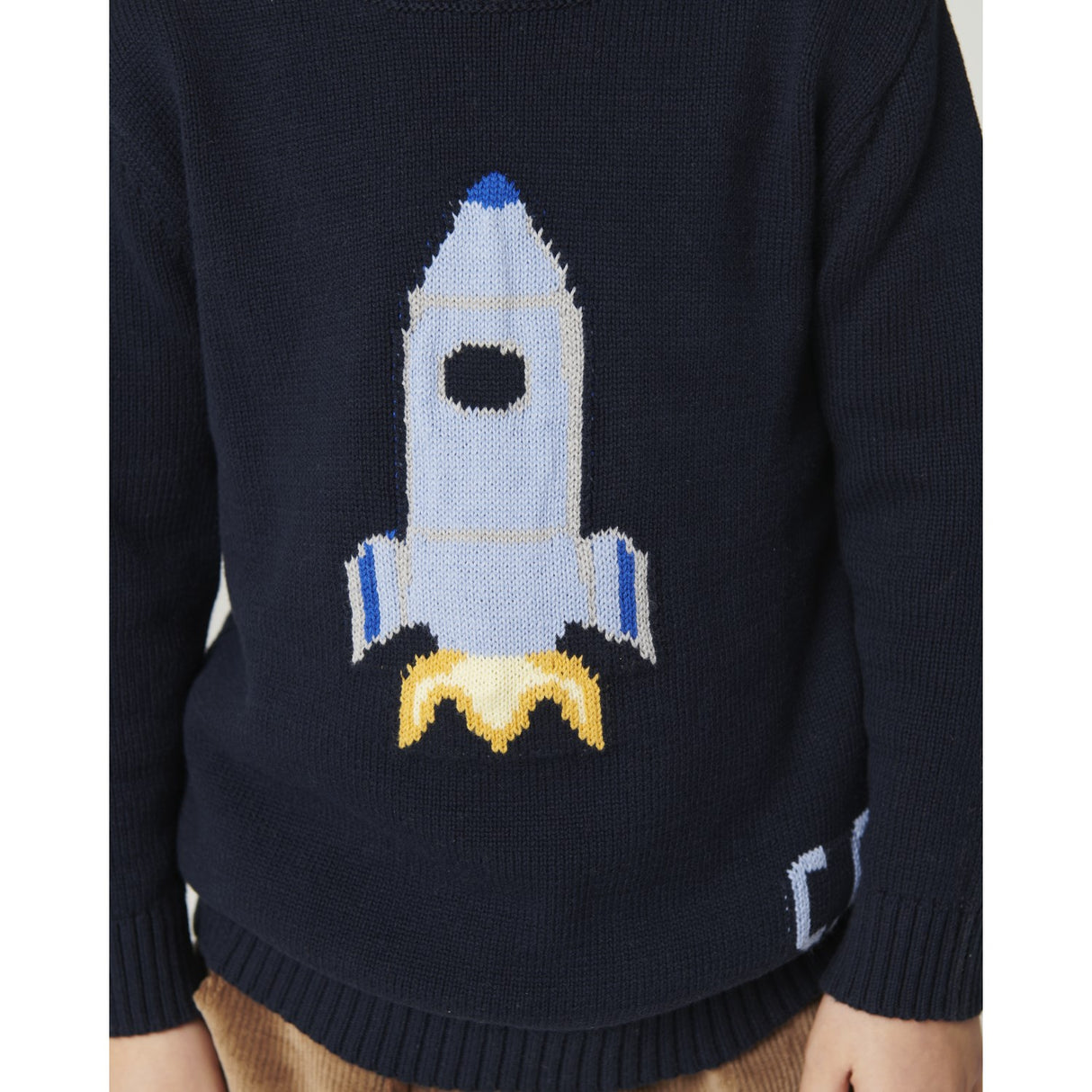COPENHAGEN COLORS Navy Rocket Comb. Sweater W. Icon