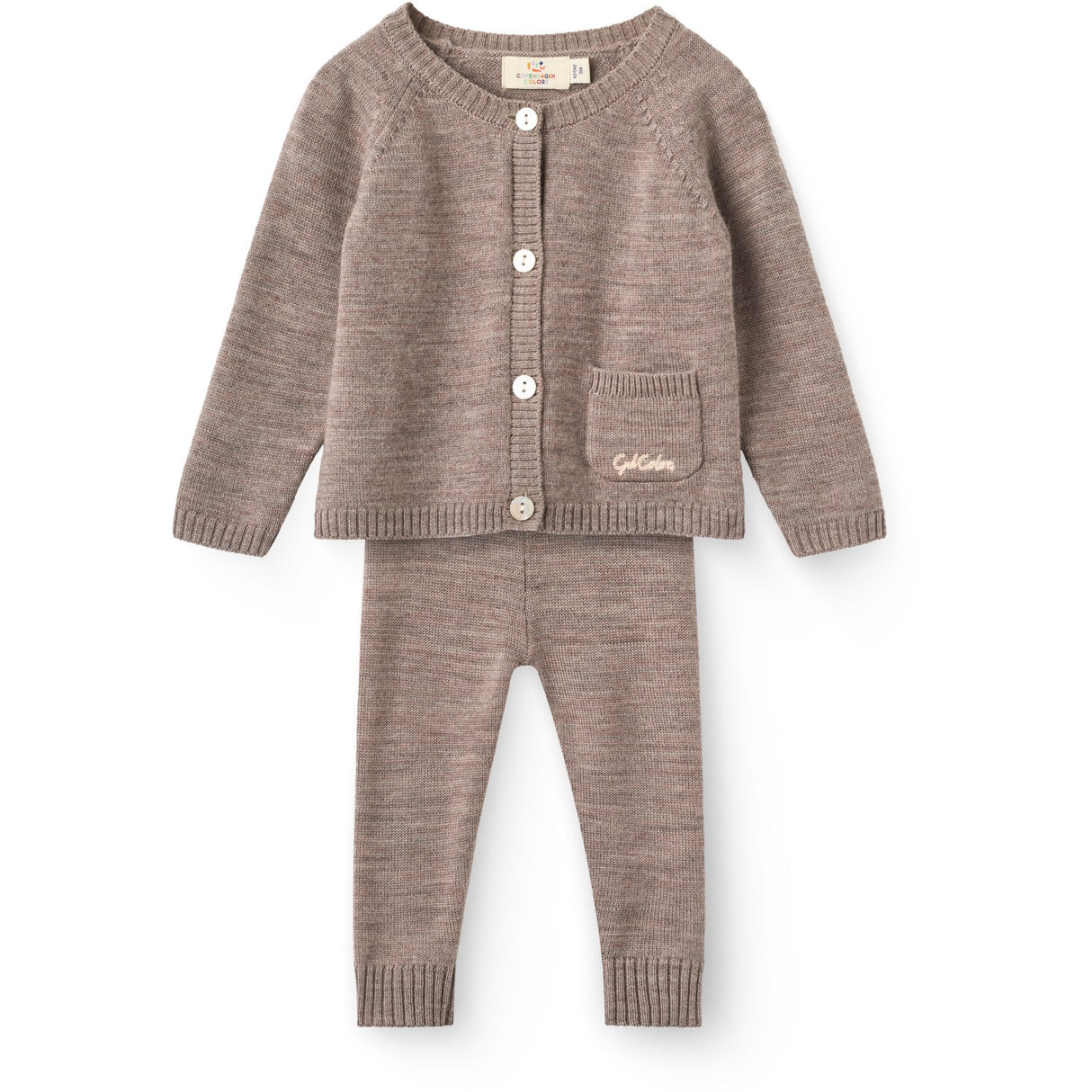 COPENHAGEN COLORS Natural Melange Classic Merino Baby Set