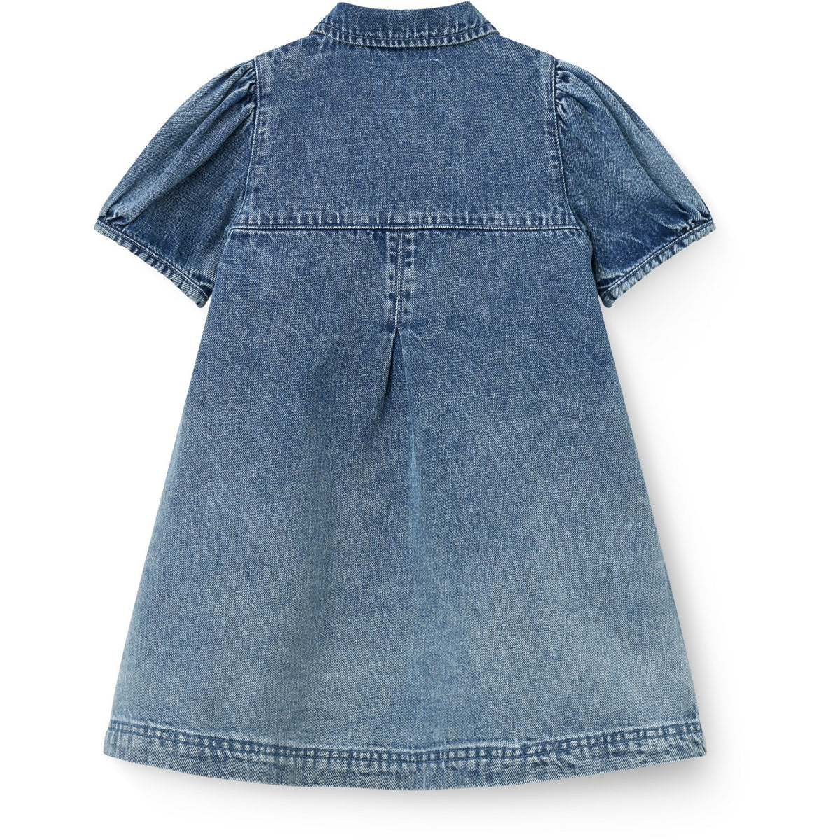 COPENHAGEN COLORS Block Spray Denim Dress W. Block Spray