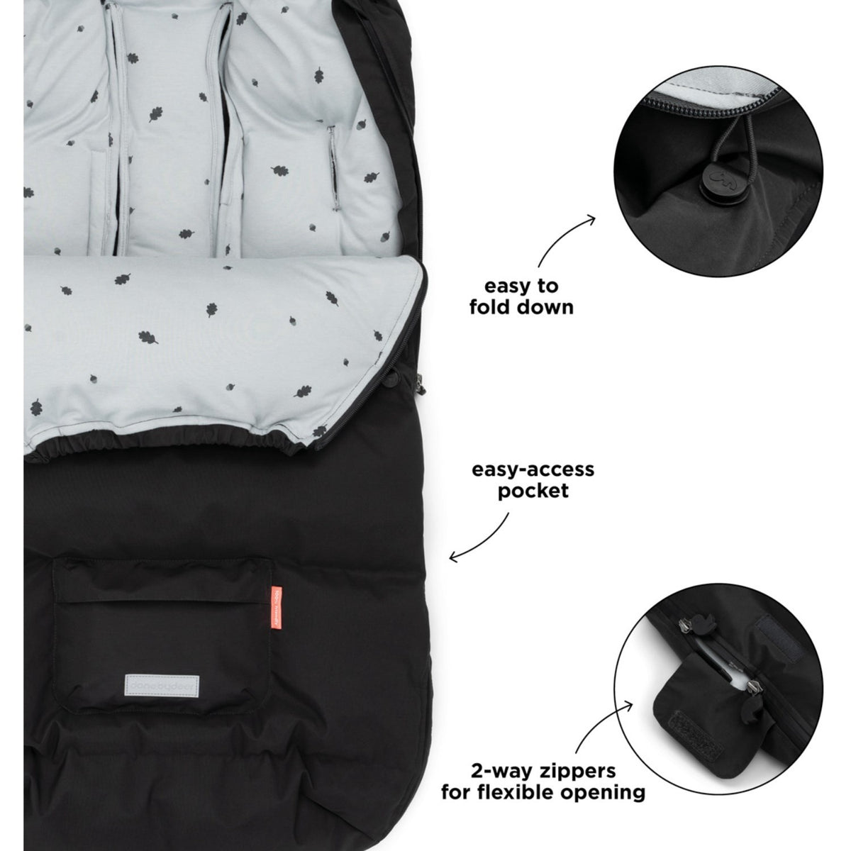 DonebyDeer Black Footmuff Winter