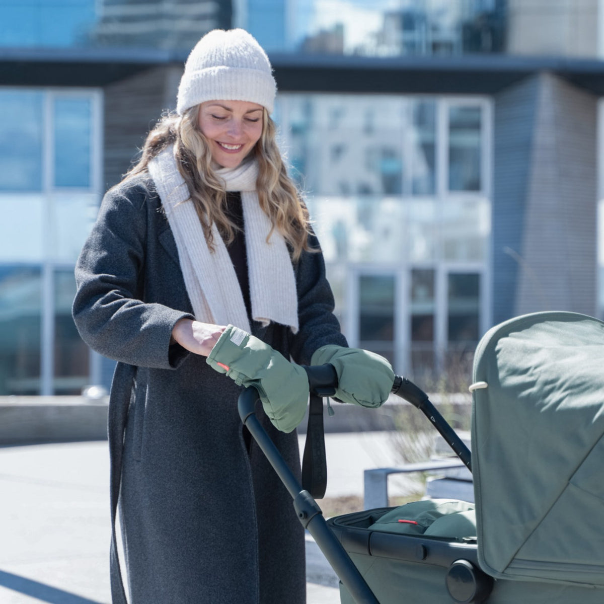 DonebyDeer Green Stroller Mittens