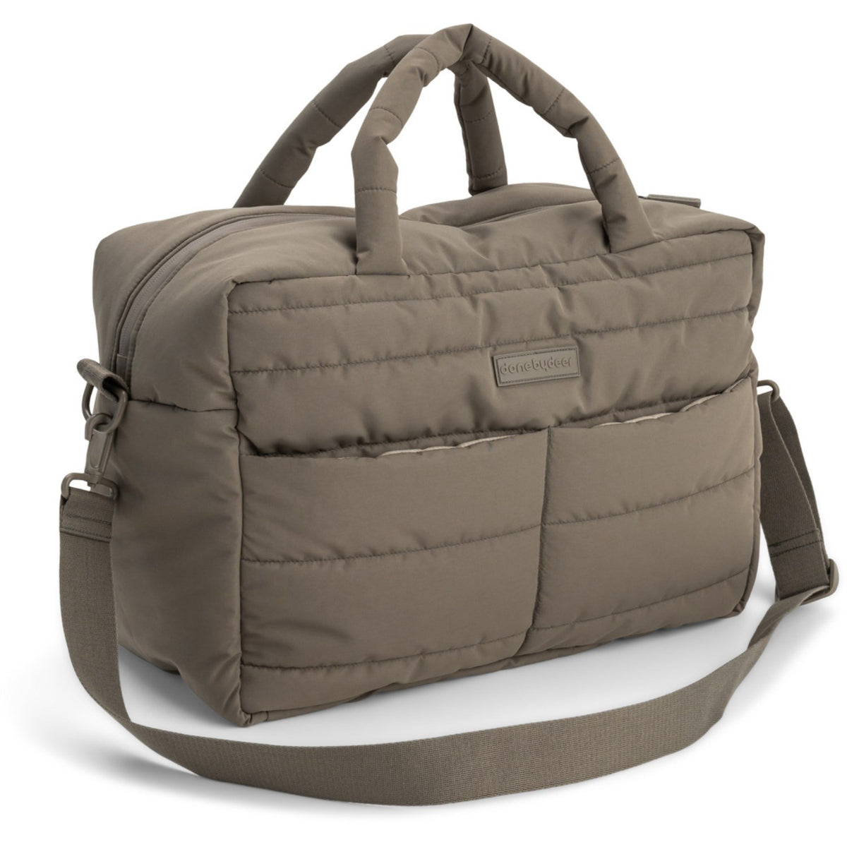 DonebyDeer Taupe Quilted Changing Bag