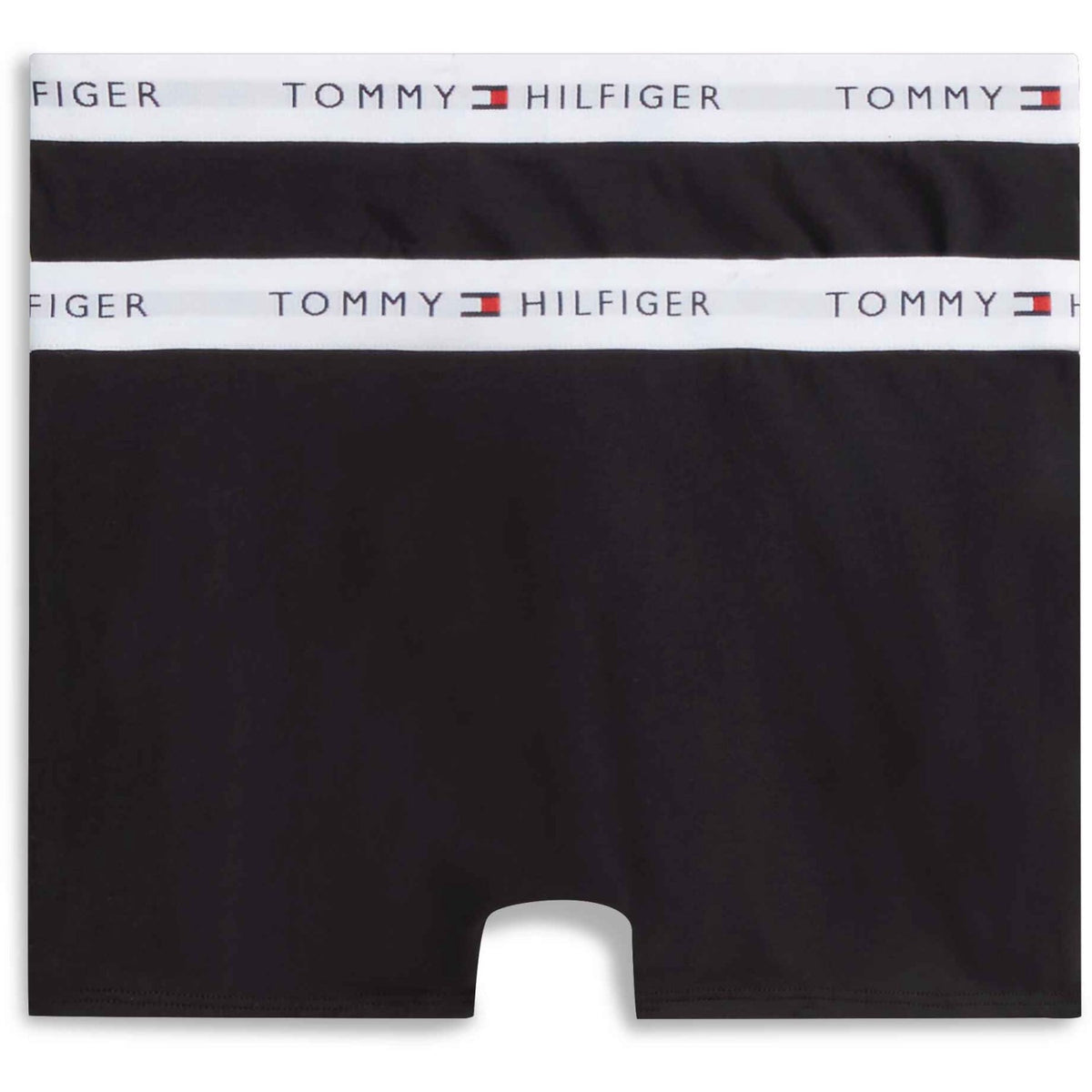 Tommy Hilfiger Black / Black-Orange 2-Pack Cotton Trunk