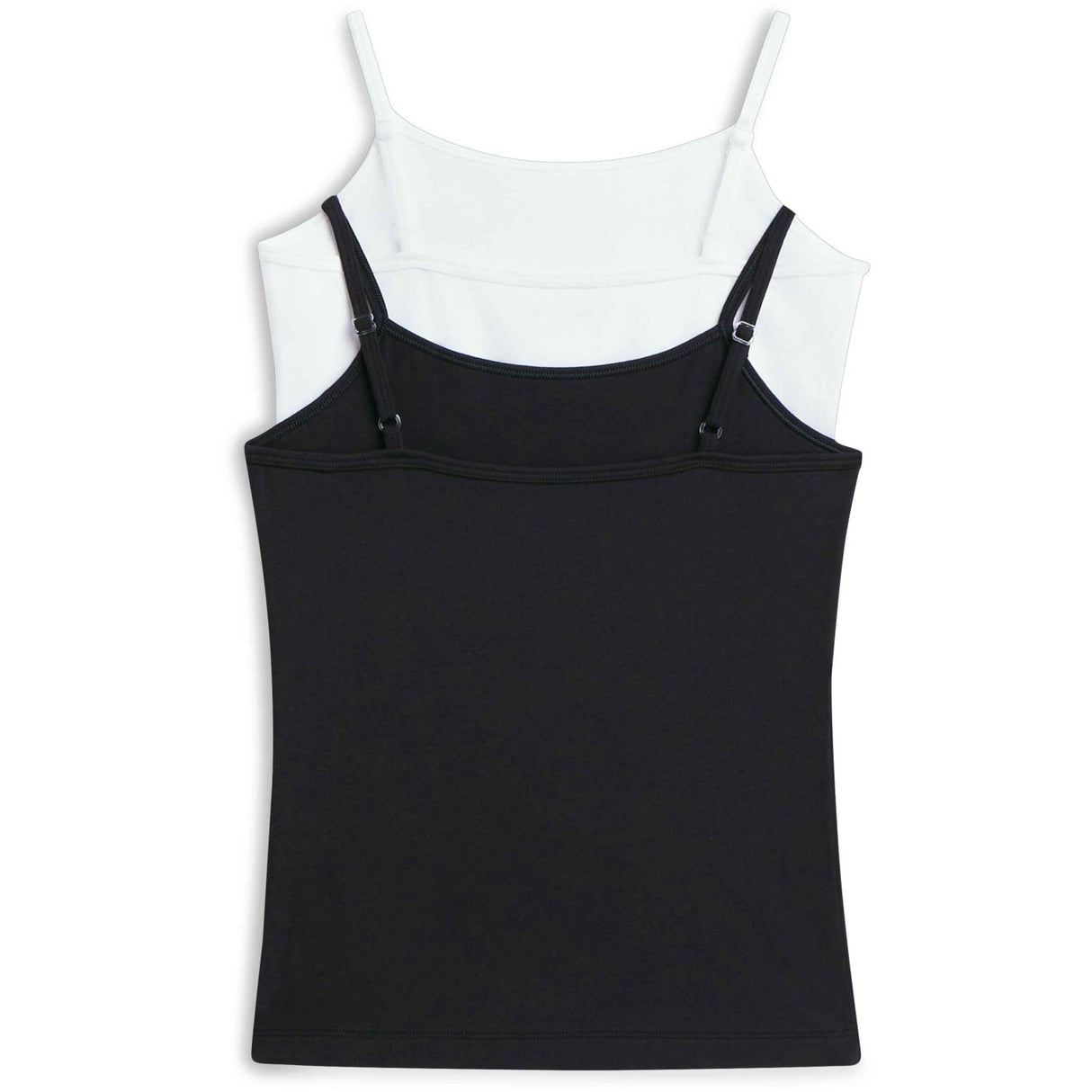 Tommy Hilfiger White / Black-Orange 2-Pack Cotton Cami Top