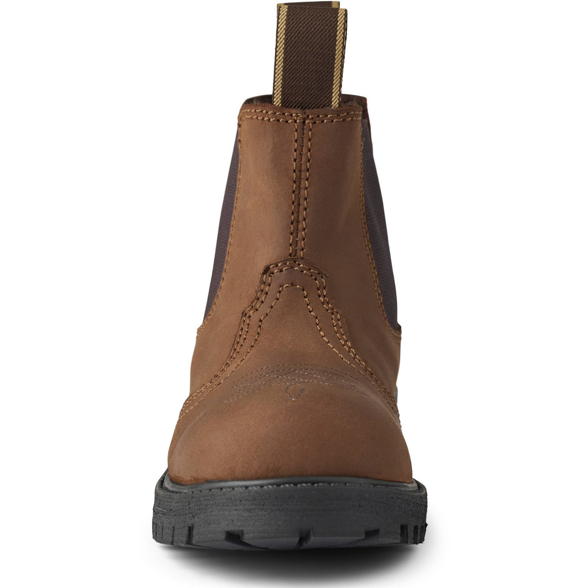 COPENHAGEN COLORS Dk. Brown Chelsea Cowboy Boots W. Warm Lining