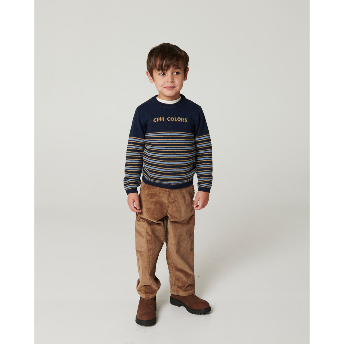 COPENHAGEN COLORS Brown Corduroy Cargo Pants