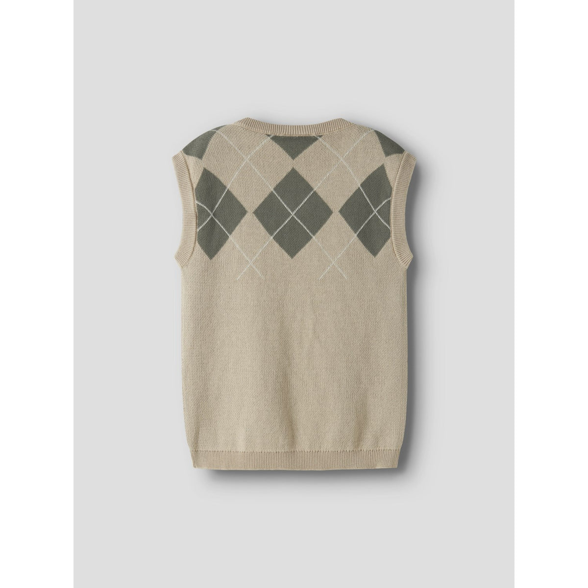 Lil'Atelier White Pepper Mulled Basil Nmmronan Knit Vest Lil