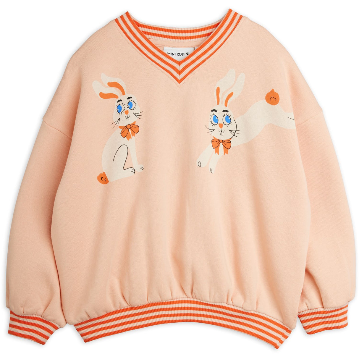 Mini Rodini Pink Rabbits Sp Sweatshirt