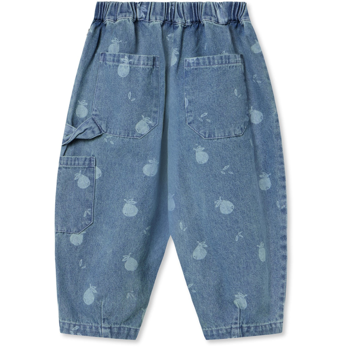 Fliink Medium Blue Aop Don Denim Duna Cargo Pants