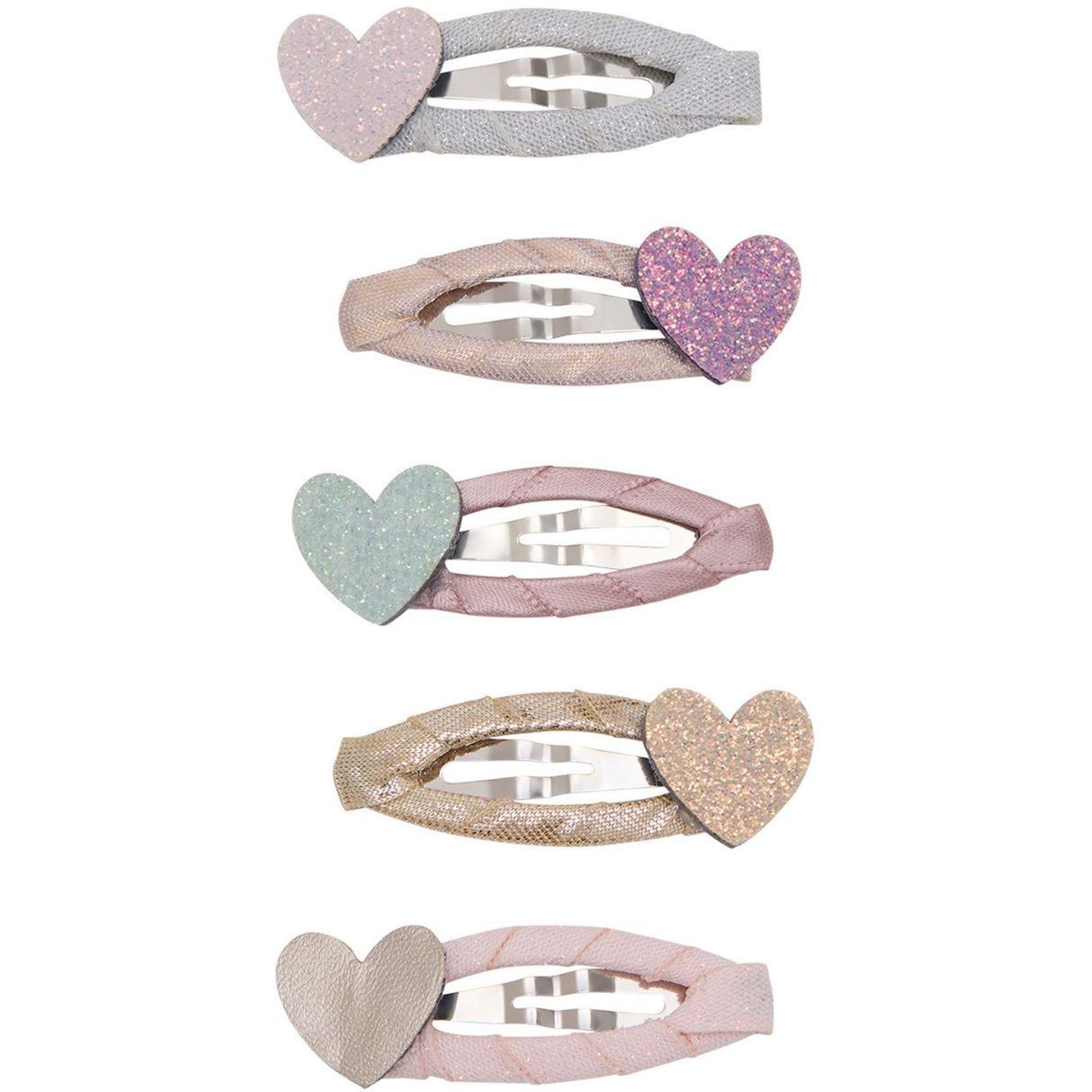 Mimi & Lula 5 Hair Clips - Teeny Heart