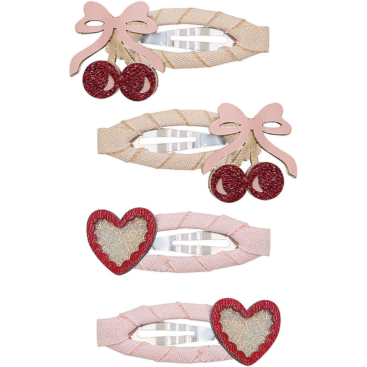 Mimi & Lula 4 Hair Clips - Fancy Cherries