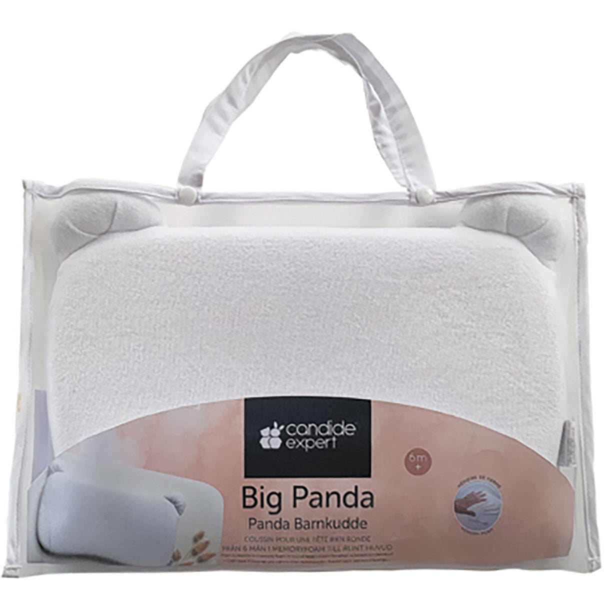 Candide White Panda Pillow Children