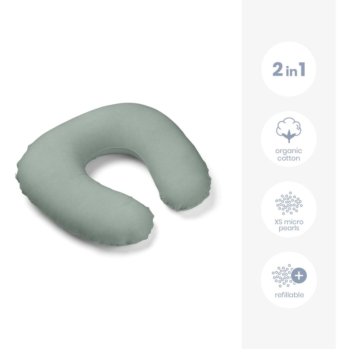 Doomoo Corduroy Khaki Nursing Pillow