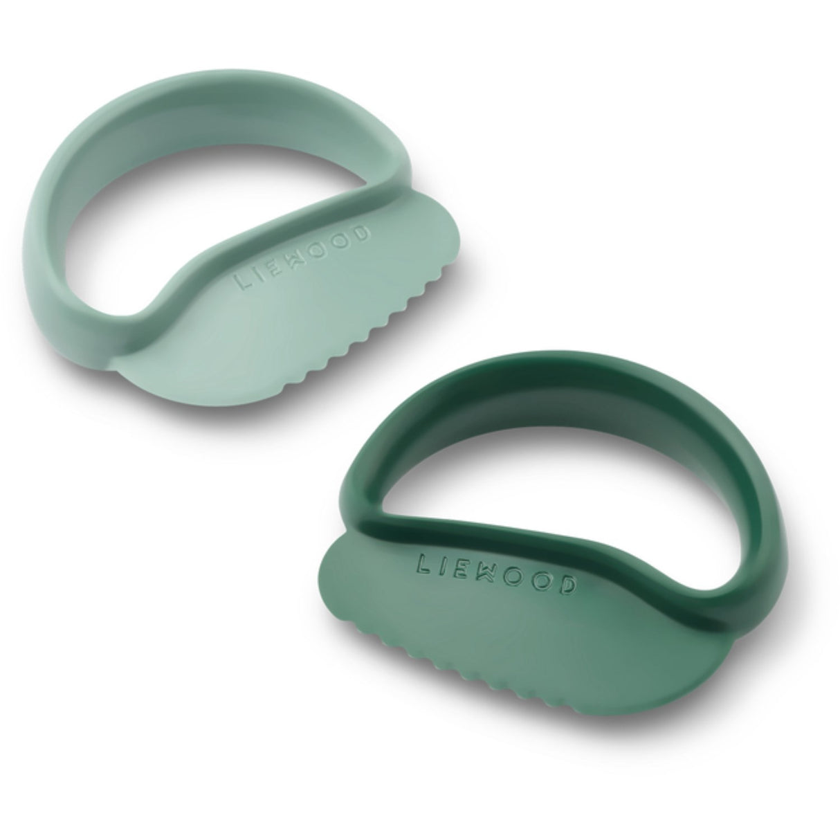 LIEWOOD Peppermint / Garden Green Riven Toddler Safe Cutter 2-Pack