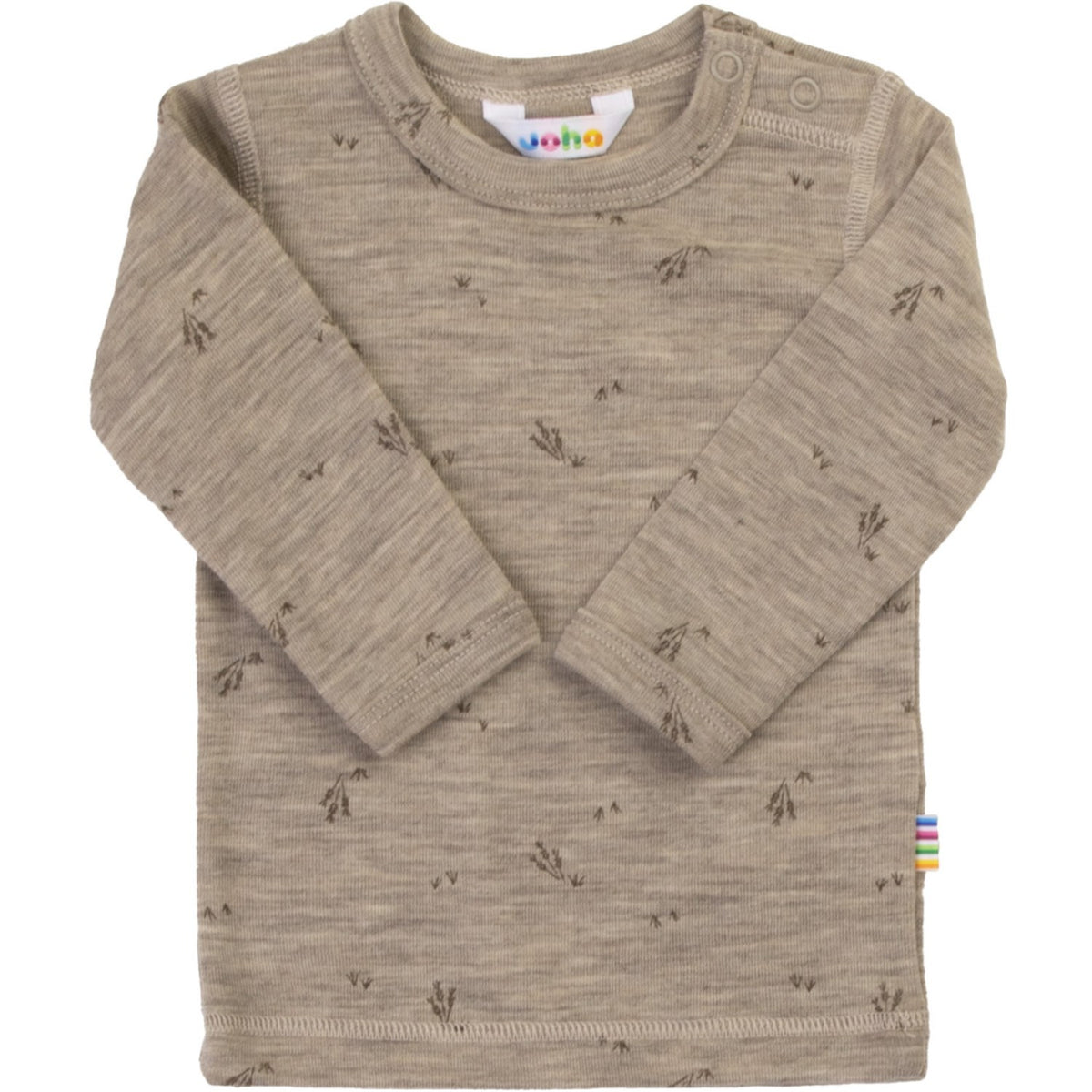 Joha Beige Mel. Blouse With Long Sleeves