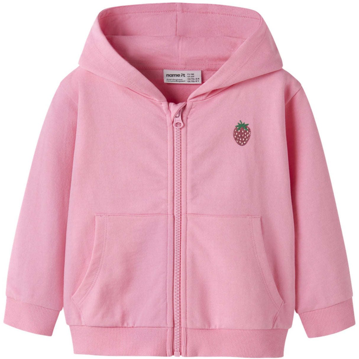 Name It Pink Drink Glitter Strawberry Nmfvalonny Ls Nreg Swe Card Wh Unb