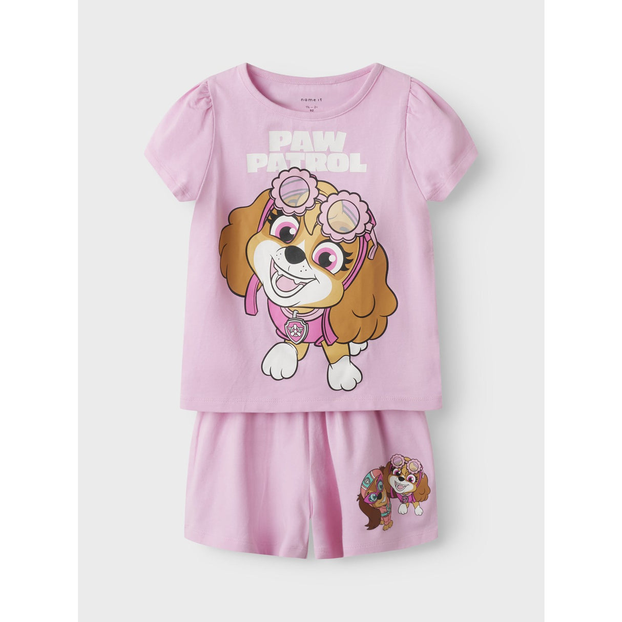 Name It Pink Frosting Nmfmam Paw Ss Nightset Cplg