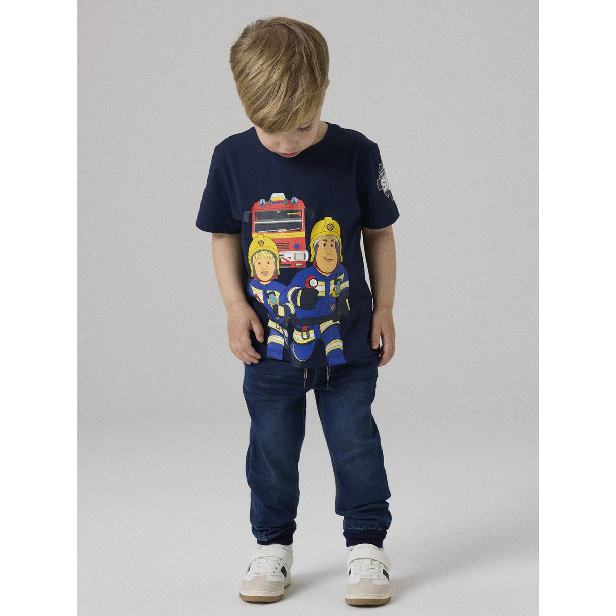 Name It Navy Blazer Nmmarson Fireman Ss Nreg Top Box Mat