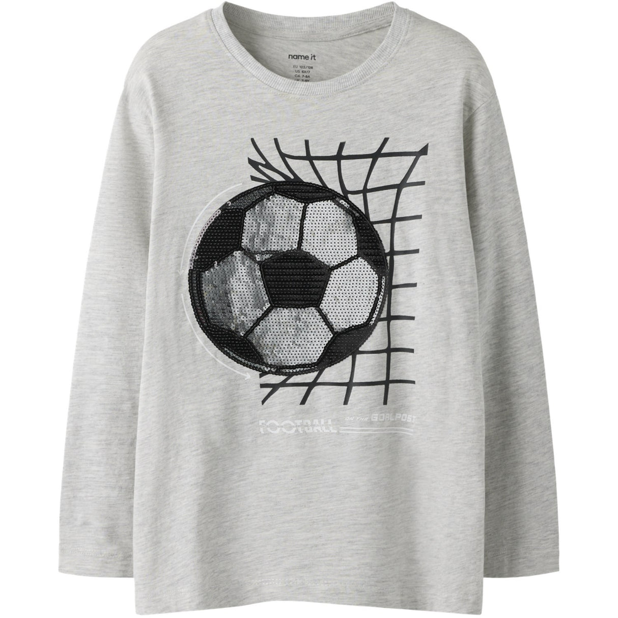 Name It Light Grey Melange Nkmdorak Ls Nreg Top